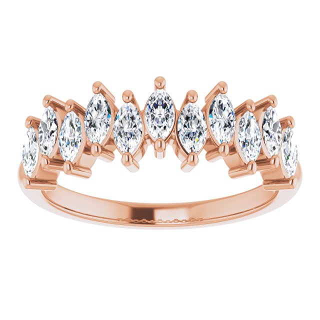1.10 ct. Marquise Diamond Wedding Band-VIRABYANI